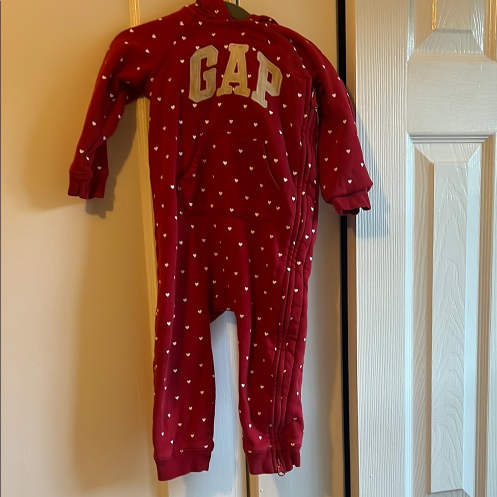 GAP Red Heart Print Kids One Piece